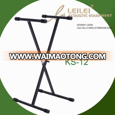 Heavy-Duty Single X Keyboard Stand with rubber tube